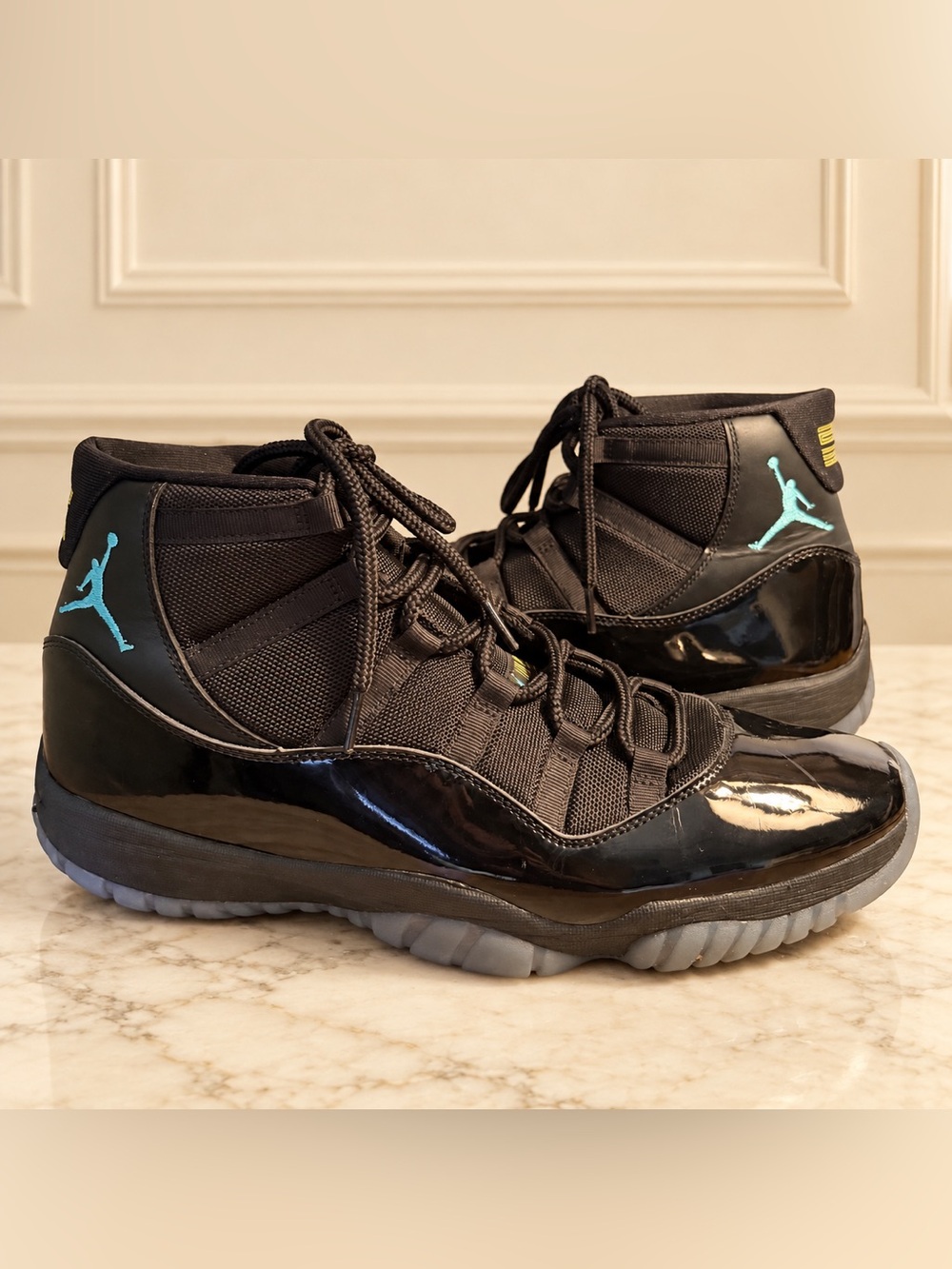NIKE Air Jordan 11 Retro “Gamma Blue” Hightop Basketball Sneakers Size 14